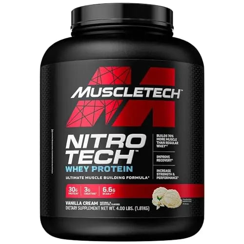 Whey Protein Powder, MuscleTech Nitro-Tech Whey Protein Isolate & Peptides, Protein MuscleTech Au supplements