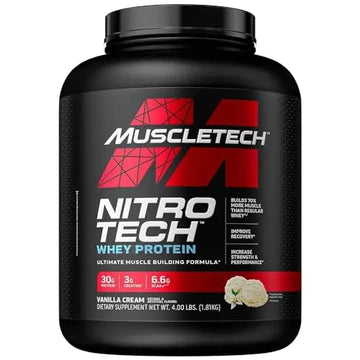 Whey Protein Powder, MuscleTech Nitro-Tech Whey Protein Isolate & Peptides, Protein MuscleTech Au supplements