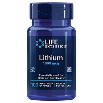 Life Extension Lithium 1000 mcg - for Brain Health, Anti-Aging & Longevity Life Extension Au supplements