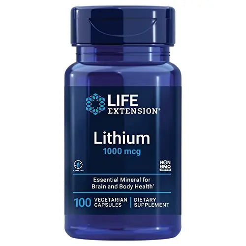 Life Extension Lithium 1000 mcg - for Brain Health, Anti-Aging & Longevity Life Extension Au supplements