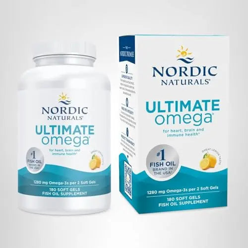 Nordic Naturals Ultimate Omega, Lemon Flavor - 90 Soft Gels - 1280 mg Omega-3 - High-Potency Omega-3 Fish Oil Supplement with EPA & DHA Nordic Naturals Au supplements