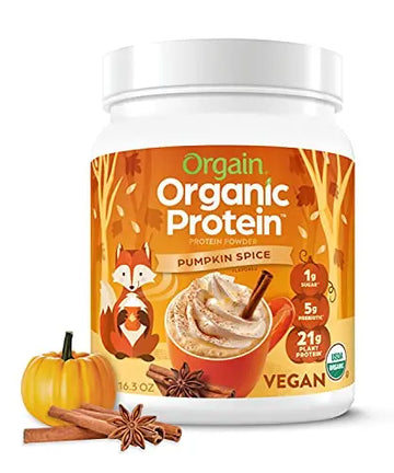 Orgain Organic Vegan Protein Powder, Pumpkin Spice - 21g of Plant Based Protein Orgain Au supplements