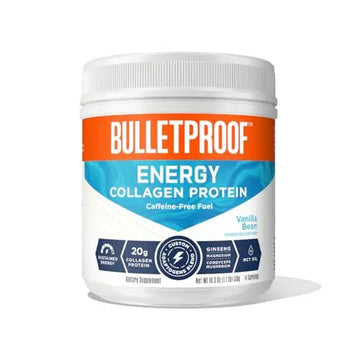 Bulletproof Vanilla Bean Energy Collagen Protein Powder, 18.3 Ounces, Caffeine-Free Fuel Bulletproof Au supplements