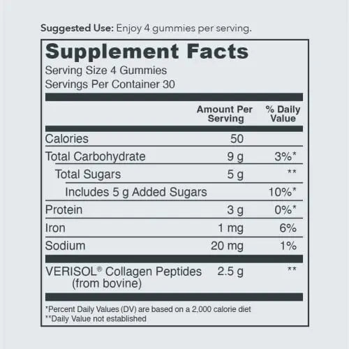 Vital Proteins Collagen Gummies, 2.5g of Clinically-Tested Collagen for Hair, Skin Vital Proteins Au supplements