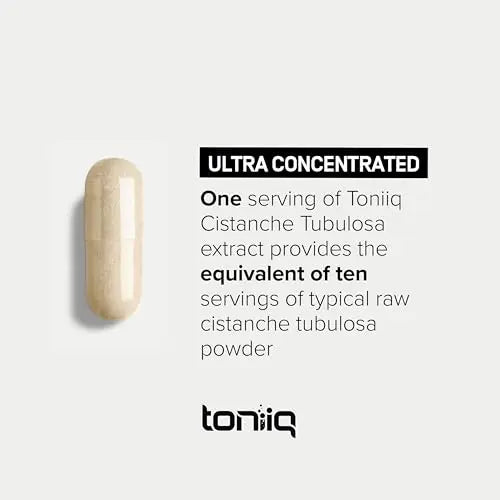 Toniiq Cistanche Tubulosa - (4000mg) Pure Cistanche Supplement for Men - 10x Highly Toniiq Au supplements