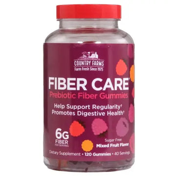 Country Farms Fiber Care Prebiotic Gummies, 6g of Fiber Per Serving, FOS from Beets Country Farms Au supplements