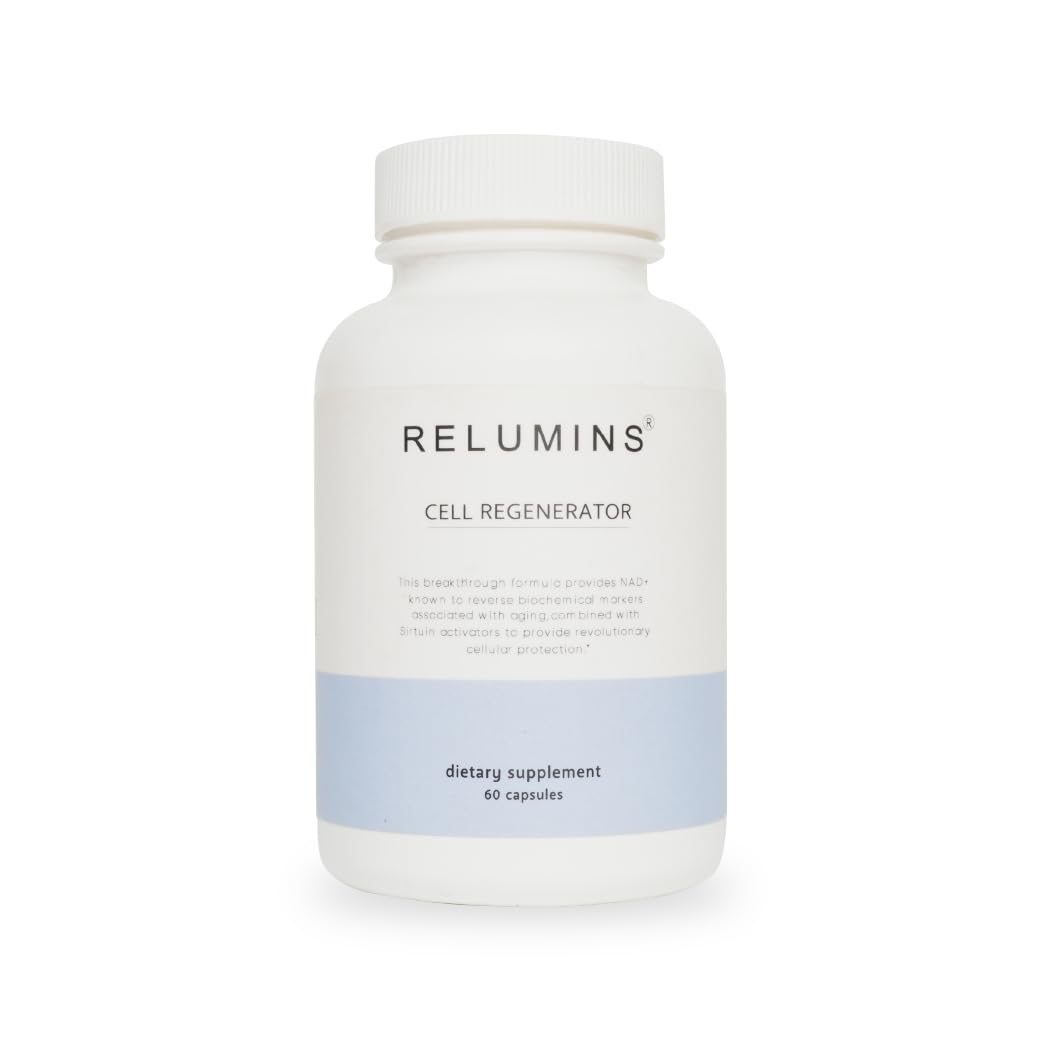 Relumins NAD+ Supplement with Nicotinamide Riboside, Resveratrol, Quercetin, Fisetin & Curcumin – Focus, Vitality, Energy, Balance & Daily Wellness Support – 60 Vegan Capsules Relumins Au supplements