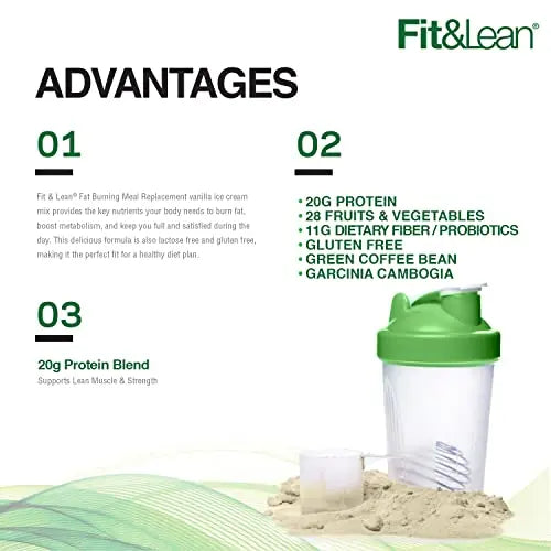 Fit & Lean Meal Shake, Fat Burning Meal Replacement, Meal Replacement with Protein Fit & Lean Au supplements