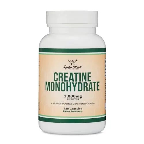 Creatine Pills 1,000mg Per Serving (120 Creatine Capsules) Micronized Creatine Double Wood Supplements Au supplements
