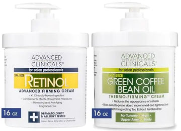 Advanced Clinicals Retinol Body Cream + Green Coffee Bean Oil Slim & Tighten Body Lotion Advanced Clinicals Au supplements