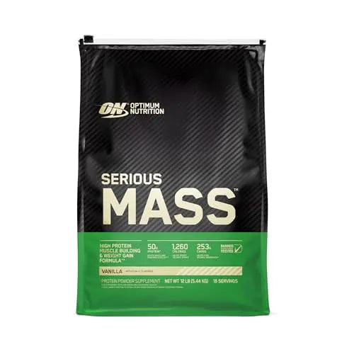 Optimum Nutrition Serious Mass Weight Gainer Protein Powder Vitamin C Zinc and Vitamin Optimum Nutrition Au supplements