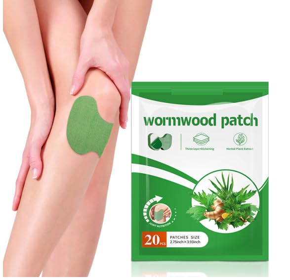 NiTa HyHy Wormwood Knee Pain Patches,Herbal Knee Patches for Pain Relief Extra Strength,Sciatica Pain Relief,for Knee, Back, Neck, Shoulder,20 Count NiTa HyHy Au supplements
