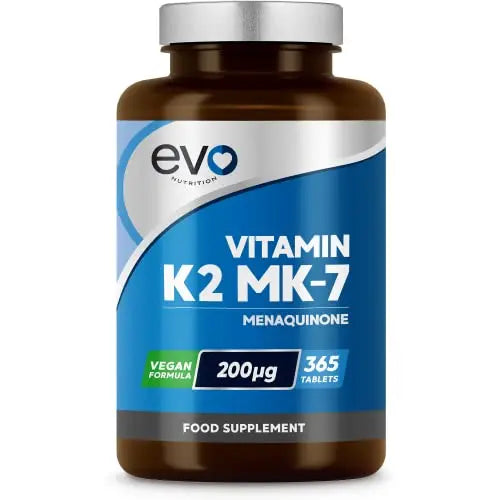 EVO NUTRITION Vitamin K2 MK-7 200mcg | 365 Vegetarian and Vegan Tablets EVO NUTRITION Au supplements