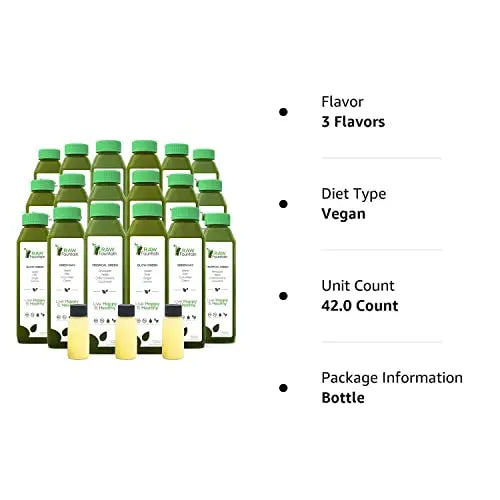 Raw Fountain 7 Day Green Juice Cleanse, All Natural Raw, Vegan Detox, Cold Pressed Raw Fountain Au supplements
