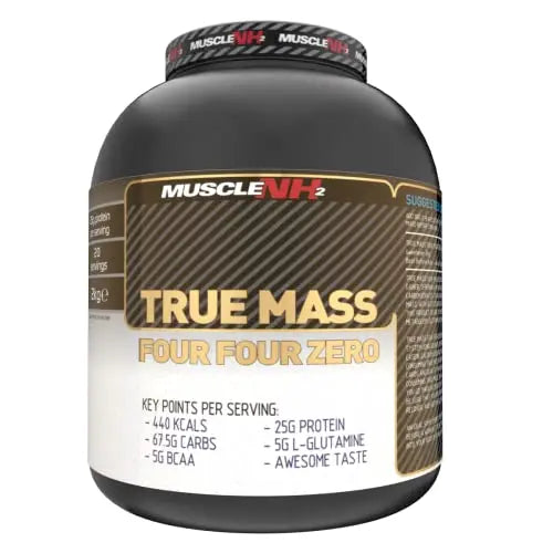 MuscleNh2 True Mass Four Four Zero Mass Gainer Protein Powder, High Calories and Protein MuscleNh2 Au supplements