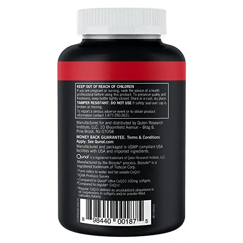 Qunol CoQ10 200mg Softgels, Ultra CoQ10 - Ultra High Absorption Coenzyme Q10 Supplem Qunol Au supplements