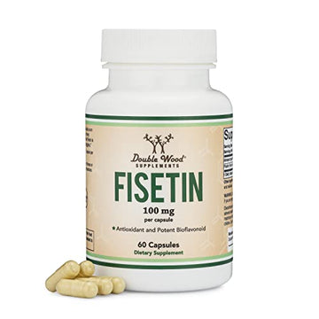 Fisetin Supplement - 100mg of Bioactive Flavnonols, 60 Count (Natural Bioflavonoid Double Wood Supplements Au supplements