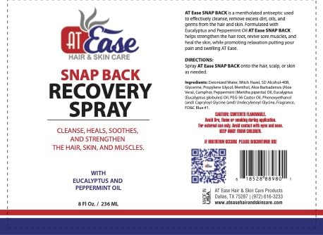 AT Ease Snap Back Recovery Muscle Spray AT Ease Au supplements