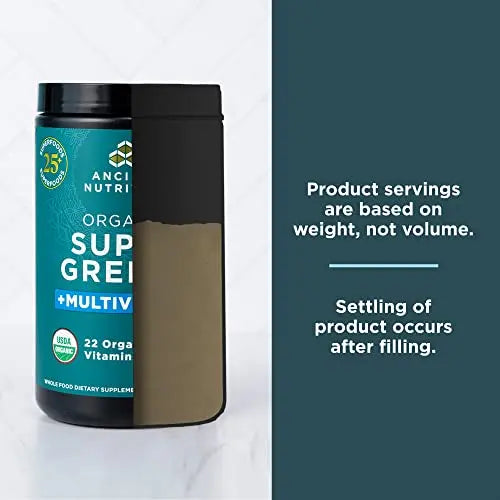 Ancient Nutrition Organic SuperGreens and Multivitamin Powder with Probiotics Ancient Nutrition Au supplements