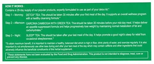 Hyleys Detox Tea for Cleanse and Weight Loss - 28 Day Kit - 84 Tea Bags (9 Pack) HYLEYS Au supplements