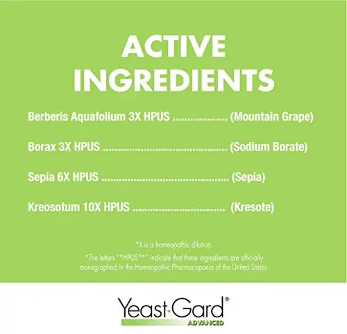 YeastGard Advanced Homeopathic Remedy Capsules - 60 count Bottle Yeast-Gard Au supplements