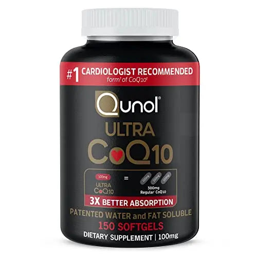 Qunol Ultra CoQ10 100mg Softgels- 3X Better Absorption Coenzyme Q10 Supplements Qunol Au supplements