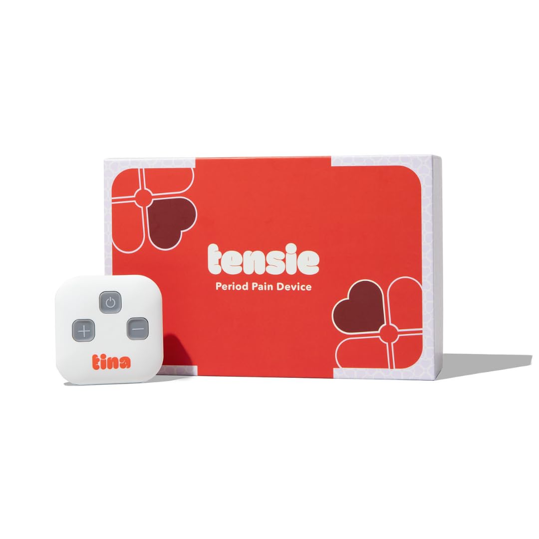 Tensie | Portable Period Pain Relief Device | 30 Gentle, Adjustable Levels for Drug-Free Menstrual Cramp or Lower Back Pain Relief | 10-Hour Battery Life, Rechargeable | Instant Period Cramp Relief TINA Au supplements