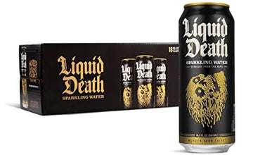 Liquid Death Sparkling Mountain Water, 16.9 oz Tallboys (18-Pack) Liquid Death Au supplements