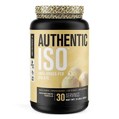 Jacked Factory Authentic ISO Grass Fed Whey Protein Isolate Powder - Low Carb Jacked Factory Au supplements