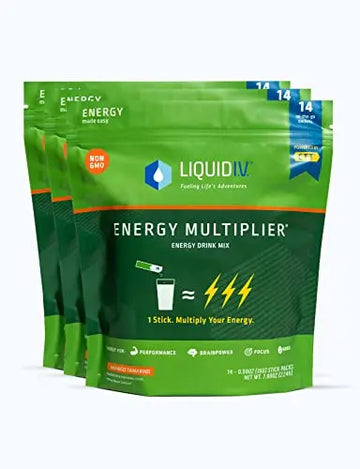 Liquid I.V. Hydration + Energy Multiplier - Mango Tamarind - Hydration Powder Packets Liquid I.V. Au supplements