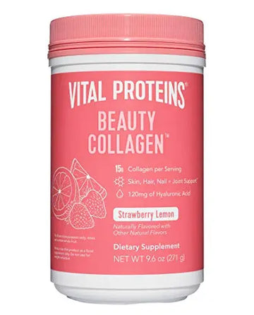 Vital Proteins Beauty Collagen (Strawberry Lemon, Canister) - 120mg of Hyaluronic Acid Vital Proteins Au supplements