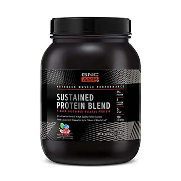 GNC AMP Sustained Protein Blend | Targeted Muscle Building and Exercise Formula GNC Au supplements