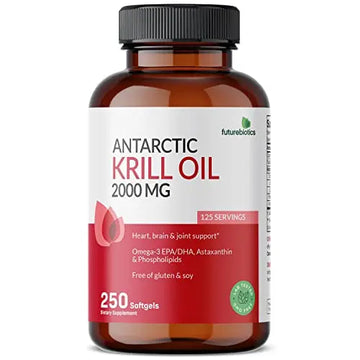 Futurebiotics Antarctic Krill Oil 2000mg with Astaxanthin, Omega-3s EPA, DHA and Phospho Futurebiotics Au supplements
