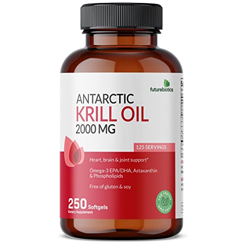 Futurebiotics Antarctic Krill Oil 2000mg with Astaxanthin, Omega-3s EPA, DHA and Phospho Futurebiotics Au supplements