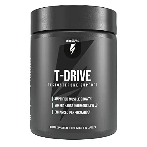 InnoSupps : T-Drive | Testosterone Booster | Amplify Muscle Growth | KSM-66 Ashwagand InnoSupps Au supplements
