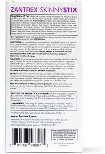 Zantrex SkinnyStix Energy Powder – Increase Energy, Heighten Focus, Boost Mood Zantrex Au supplements