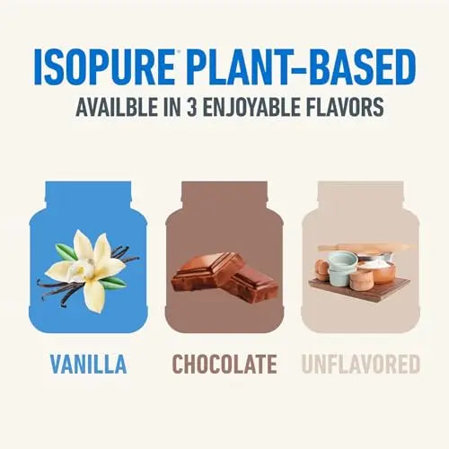 Isopure Vanilla Vegan Protein Powder, with Monk Fruit Sweetener & Amino Acids, Post Work Isopure Au supplements