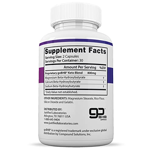 (3 Pack) F1 Keto Pills 800MG Includes goBHB Exogenous Ketones Advanced Ketosis Justified Laboratories Au supplements