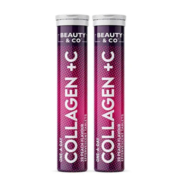 Collagen Effervescent - Marine Collagen & Vitamin C (2 Tubes) Beauty & Co Au supplements