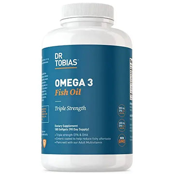 Dr. Tobias Omega-3 Fish Oil, Triple Strength, Supports Brain & Heart Health, 2000 mg Dr. Tobias Au supplements