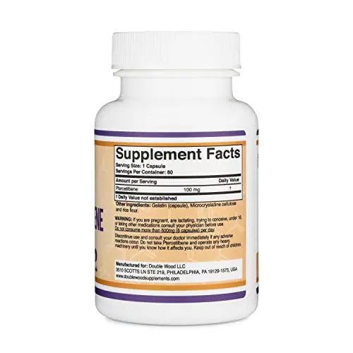 Pterostilbene Supplement 100mg Capsules (Third Party Tested) Manufactured in The USA Double Wood Supplements Au supplements
