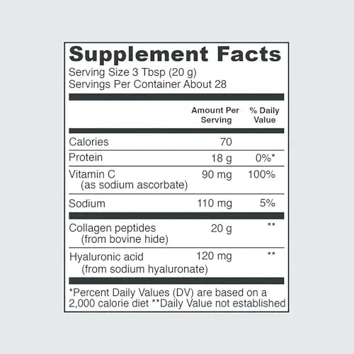 Vital Proteins Collagen Peptides with Hyaluronic Acid and Vitamin C, Shrink-Wrapped Vital Proteins Au supplements