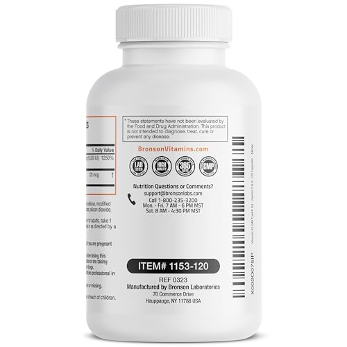 Bronson Vitamin K2 (MK7) with D3 Extra Strength Supplement Bone and Heart Health Non Bronson Au supplements