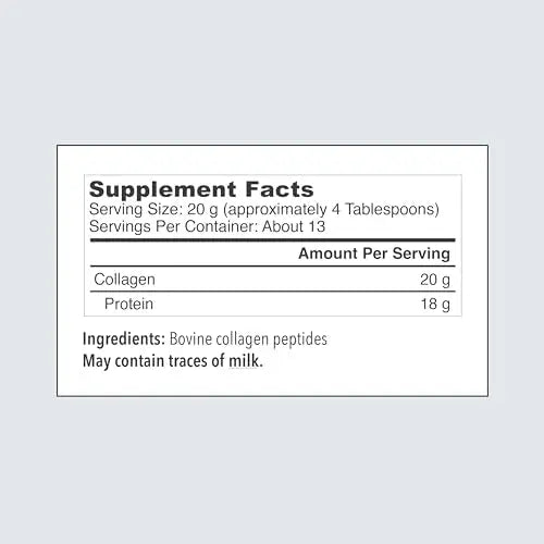 Vital Proteins Collagen Peptides Powder Supplement (Type I, III), Unflavored Hydrolyzed Collagen-Hair, Skin, Nail VITAL PROTEINS Au supplements