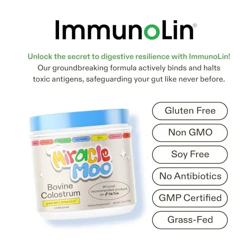 Colostrum Supplement for Gut Health, Hair Growth, Beauty and Immune Support Miracle Moo Au supplements