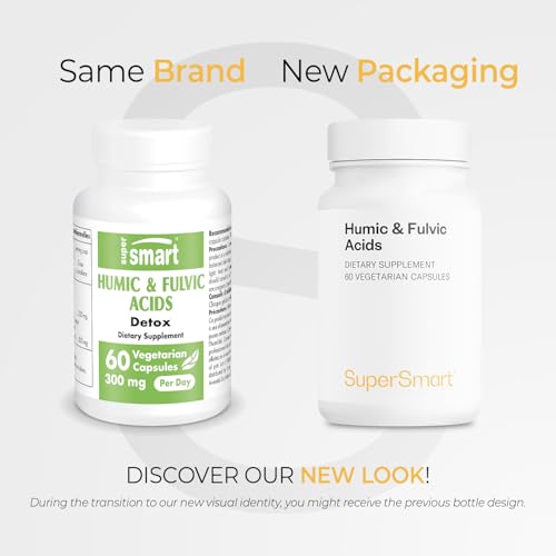 Supersmart - Humic and Fulvic Acid Supplement 300mg per Day (Patented & High Strength) - Fulvic Humic Mineral Blend | Non-GMO & Gluten Free - 60 Vegetarian Capsules Supersmart Au supplements