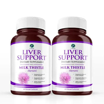 1 Body Liver Support: Twin Pack - 60 Capsules Each - Milk Thistle 1 Body Au supplements