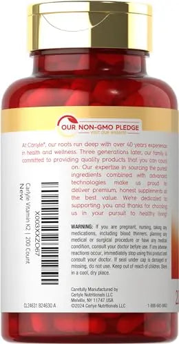 Carlyle Vitamin K2 MK7 100mcg | 200 Vegan Capsules | Menaquinone-7 Supplement Carlyle Au supplements