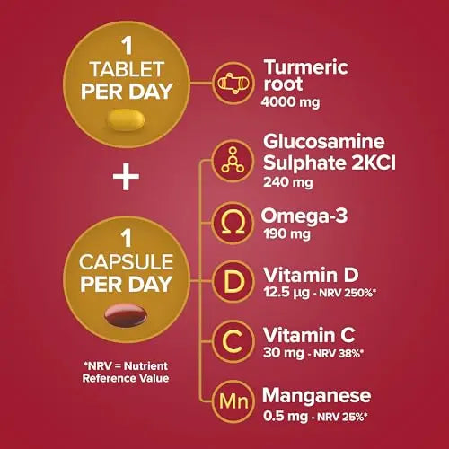 Seven Seas JointCare Supplex & Turmeric, With Glucosamine, Omega-3, Vitamins C and D Seven Seas Au supplements