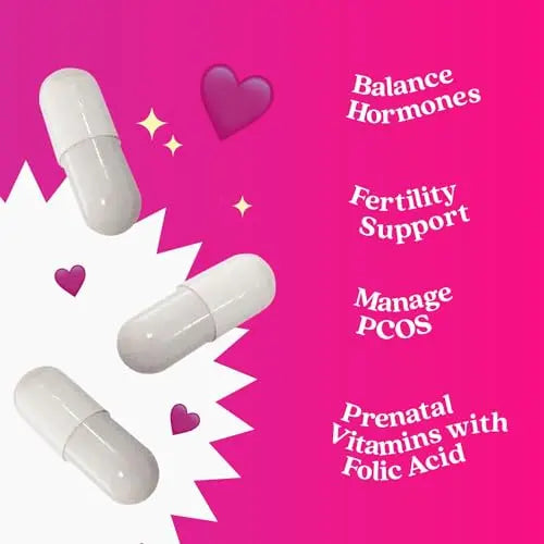 BeLive Myo-Inositol & D-Chiro Inositol Capsules - 90Ct I Inositol Supplement with Folic BeLive Au supplements